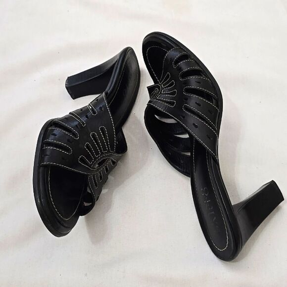 Y2k franco sarto Leathet mules 9 - Picture 4 of 8